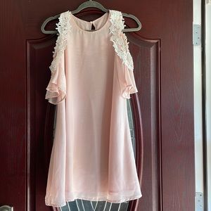 Blush Cold Shoulder Dress